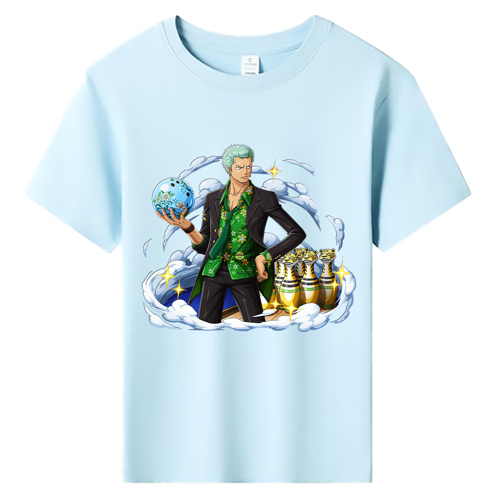 ワンピース ロロノア・ゾロ ONE PIECE Roronoa Zoro 綿100％キッズTシャツ（フロントプリント）